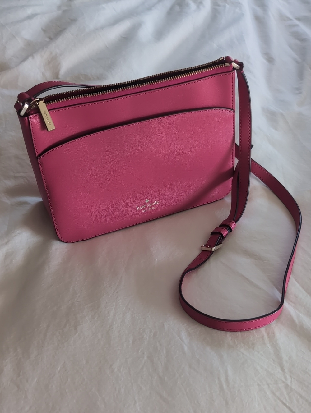 kate spade Hot Pink Leather Crossbody Bag